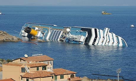 The wreck of the Costa Concordia
