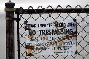 Kodak: 6 January 2012: One of several empty Kodak parking spaces in Rochester