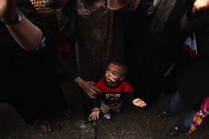 Egypt rally: An Egyptian child attends a rally in Tahrir Sqaureallery