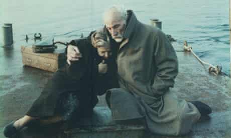 Film still from Voyage to Cythera directed by Theo Angelopoulos