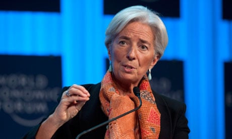 Christine Lagarde at the World Economic Forum in Davos
