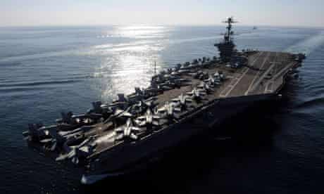 US aircraft carrier Iran Strait of Hormuz