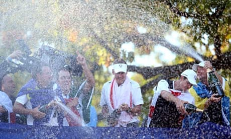 Europe celebrate Ryder Cup victory