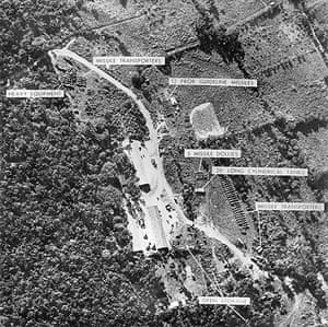 Cuban missile crisis : Aerial view of one of the Cuban bases