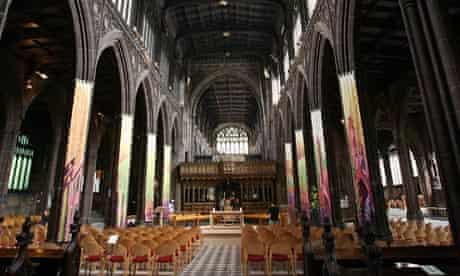 The interior of Manchester cathedral