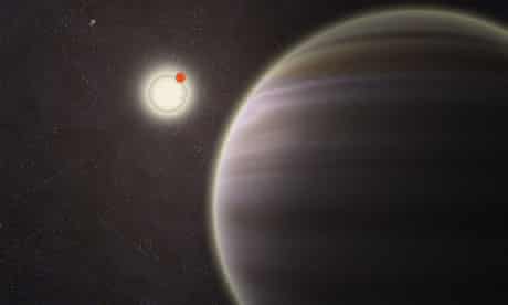 An artist's impression of PH1, the planet with four suns discovered by Planet Hunters volunteers