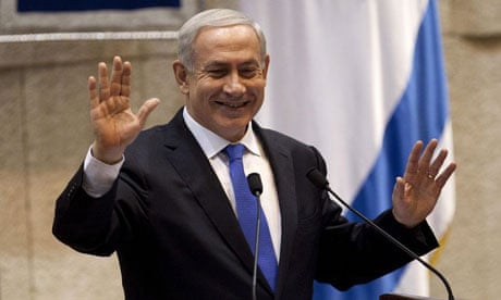 Binyamin Netanyahu during the debate that led to Israel's parliament dissolving for elections