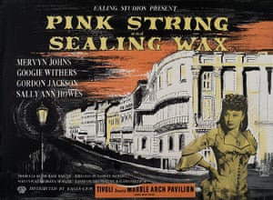 Ealing studios: Pink String and Sealing Wax poster designed by John Piper