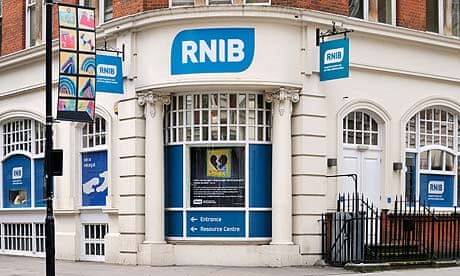 London office of RNIB charity, the Royal Institute of Blind People.
