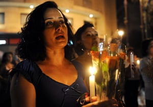 Beirut Car Bomb: Beirut Car Bomb: Candlelight vigil