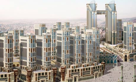 Toast rack in the sky ... a CGI construction of what the Jabal Omar project will look like