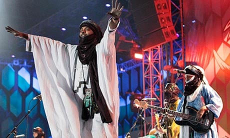 Tinariwen performing at the World Cup 2010 Kickoff concert in Soweto, South Africa