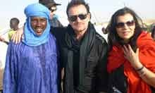 U2 singer Bono attends Mali's Festival in the Desert music festival in Timbuktu