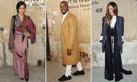 Leigh Lezark, Kanye West and Sarah Jessica Parker attend the Maison Martin Margiela with H&M event 