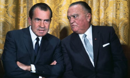 Richard Nixon And Mickey Mantle by Bettmann