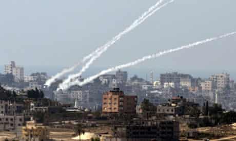 Rockets launched from the Gaza Strip