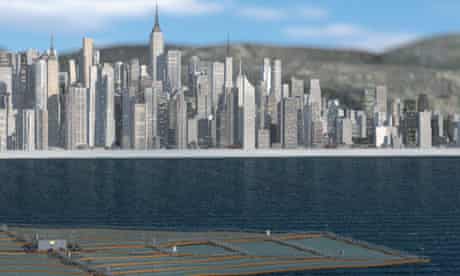 SUNdy, a large scale floating offshore solar field concept