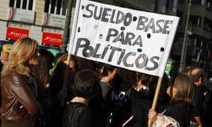 Civil servants protest against austerity measures in central Valencia, October 26, 2012.