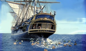 A still from the 1962 classic Mutiny on the Bounty, featuring the tall ship that sunk in the approach of Hurricane Sandy