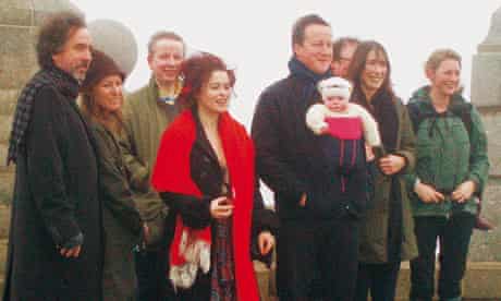 Michael Gove on a New Year's Day walk in 2011 with the Cameron family and friends 