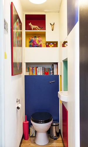 The Selby: The bathroom with primary colour panels