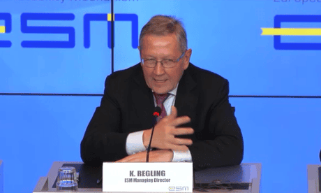 Klaus Regling, who runs the ESM