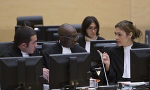 Gaddafi's lawyer Melinda Taylor, who was arrested in Libya in June along with three other ICC staff members, appeared at the public hearing on Libya's challenge to the admissibility of the case.