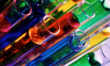 Colourful liquids in test tubes