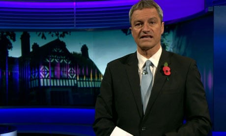 Gavin Essler anchoring the ill-fated Newsnight programme on child abuse allegations in Wales