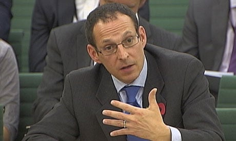 Andrew Cecil, director of public policy for Amazon, addressing the public accounts committee