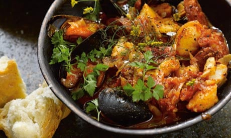 Fish and chorizo stew
