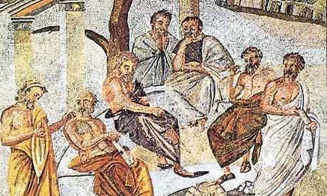 A mosaic depicting Plato’s Academy