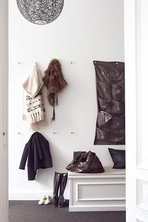 Homes: Danish: detail of coat hooks