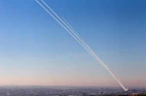 Gaza and Israeli strikes: Gaza: Plumes of smoke rise over the city as seen from  Sderot, Israel