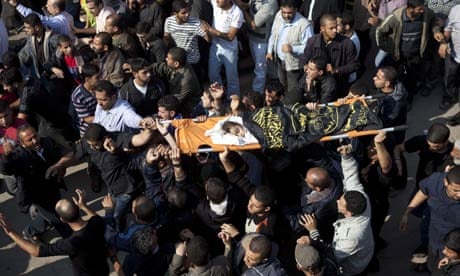 Funeral of four-year-old girl Ranan Arafah killed by Israeli airstrike, Gaza City - 15 Nov 2012