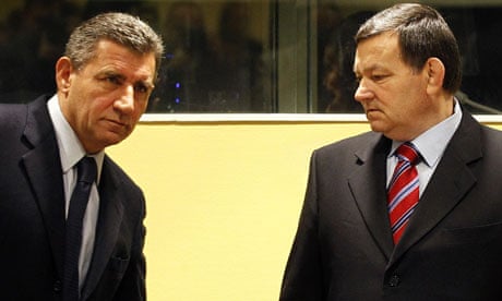 Ante Gotovina, left, and Mladen Markac
