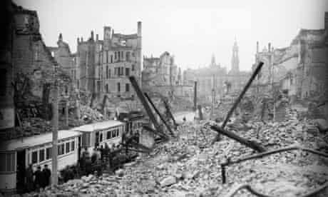 Dresden after bombing during the second world war