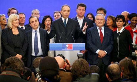Rightwing rivals both declare victory as battle to succeed Sarkozy turns nasty
