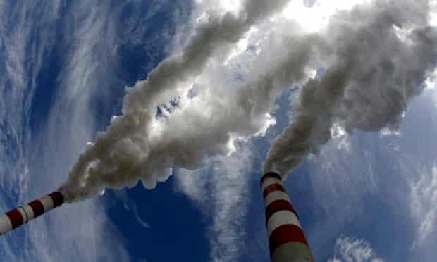 Chimney smoke carbon emission