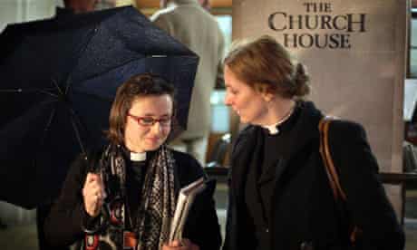 Reverends Rachel Weir and Marie-Elsa Bragg outside Church House