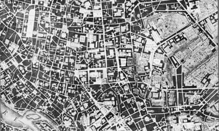 Nolli map of Rome, showing public and private spaces