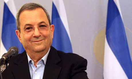 Israeli defence minister Ehud Barak 