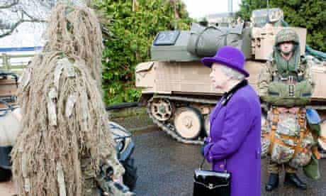 The Queen visits Combermere Barracks