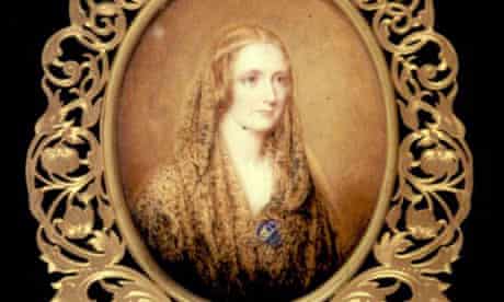 Miniature of Mary Shelley Frankenstein author by Reginald Easton