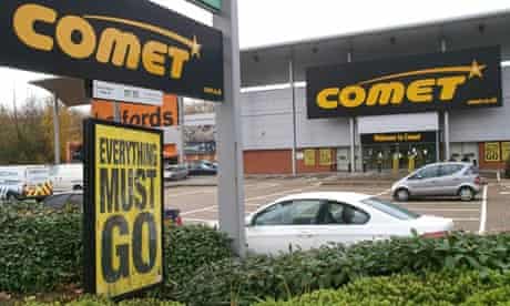 Comet stores shut