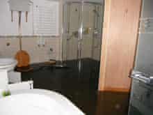 Flooded bathroom