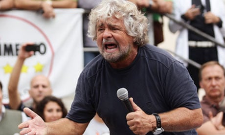 Five-Star Movement activist and comedian Grillo 