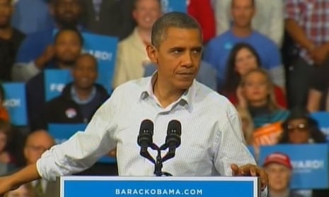 President Obama in Milwaukee, Wisconsin, Saturday, Nov. 3, 2012.