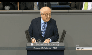 Rainer Bruderle of the Free Democrats