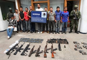 Mexico drug wars gallery: Suspected members of the Caballeros Templarios